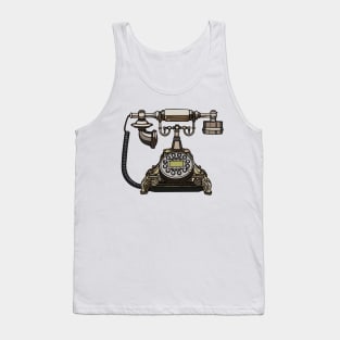 Telephone cartoon illustration Tank Top